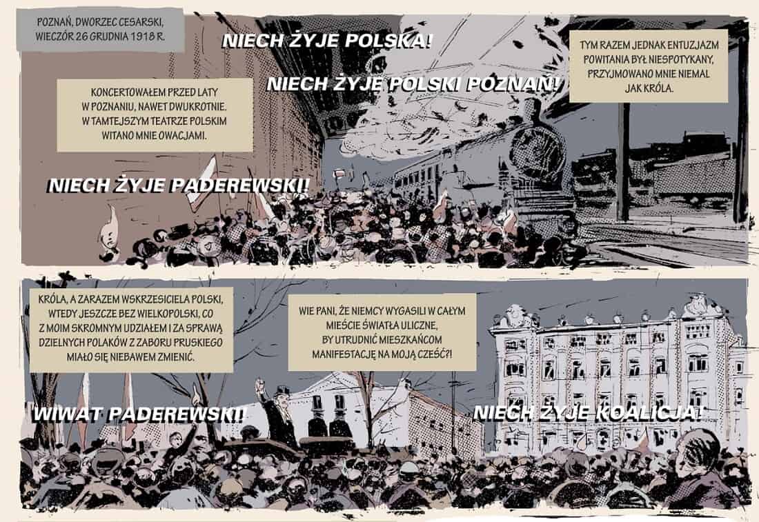 Ignacy Jan Paderewski przedstawiony w historycznym komiksie