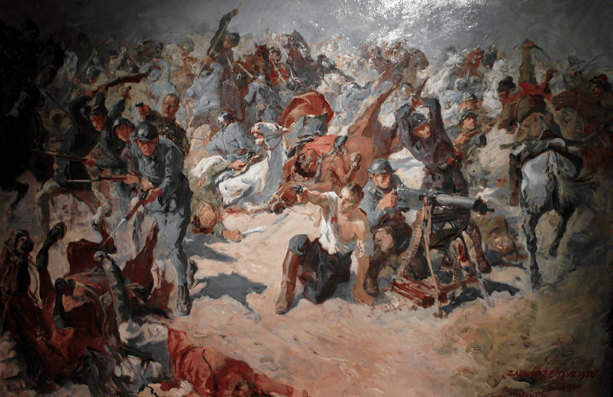 870 Battle of Zadwórze 1920 by Stanisław Kaczor Batowski